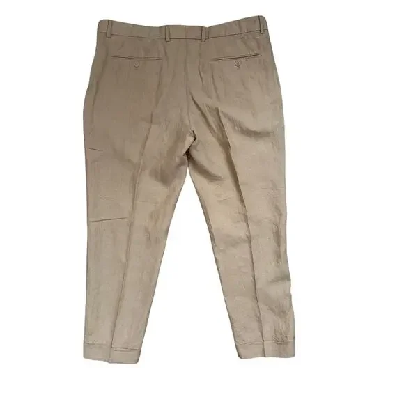 Polo Ralph Lauren Men's 100% Linen Suit Trousers Sz 42x30